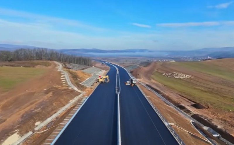 Imagini noi de pe A3: Cum arată lucrările pe lotul Zimbor - Poarta Sălajului. “S-a mișcat exemplar UMB în toamna asta”
