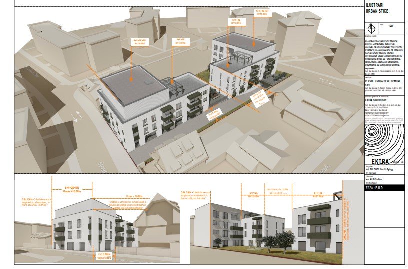 Noi blocuri în Mărăști. Sunt propuse aproape 50 de locuri de parcare