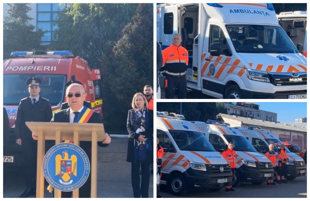 PNRR aduce Clujului ambulanțe noi și performante: vor fi dotate cu aparatură pentru masaj cardiac automat