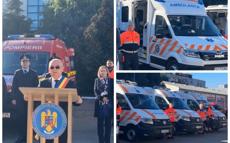 PNRR aduce Clujului ambulanțe noi și performante: vor fi dotate cu aparatură pentru masaj cardiac automat