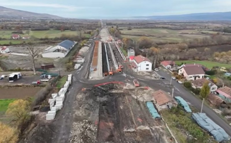 IMAGINI NOI cu lucrările pe lotul Poieni – Aleșd de pe calea ferată Cluj-Oradea