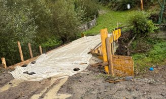 Trei poduri reparate într-o localitate din Cluj. Unul asigură accesul spre o renumită tabără de copii
