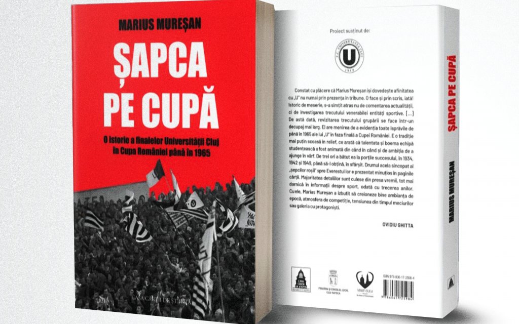 Suporterii "U" Cluj, așteptați la lansarea volumului "Șapca pe Cupă", pe 29 noiembrie, la Cluj Arena