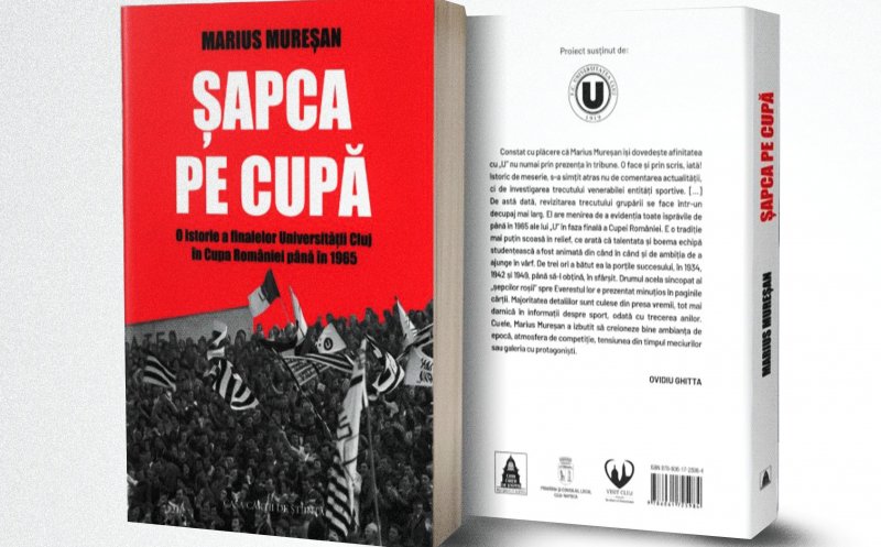 Suporterii "U" Cluj, așteptați la lansarea volumului "Șapca pe Cupă", pe 29 noiembrie, la Cluj Arena