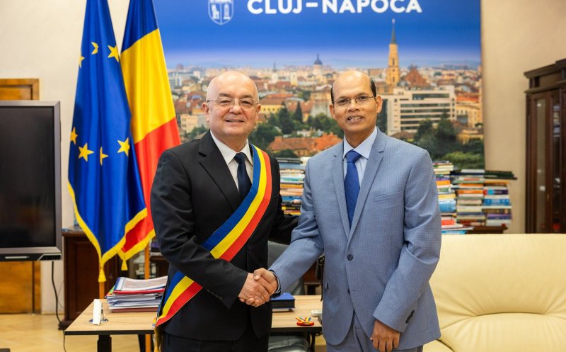 Cluj-Napoca: Întrevedere Ambasadorul Republicii India în România