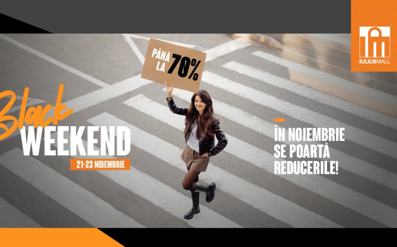 Maratonul reducerilor continuă la Iulius Mall Cluj. Promoții de până la 70% și premii la cumpărături te așteaptă în acest weekend