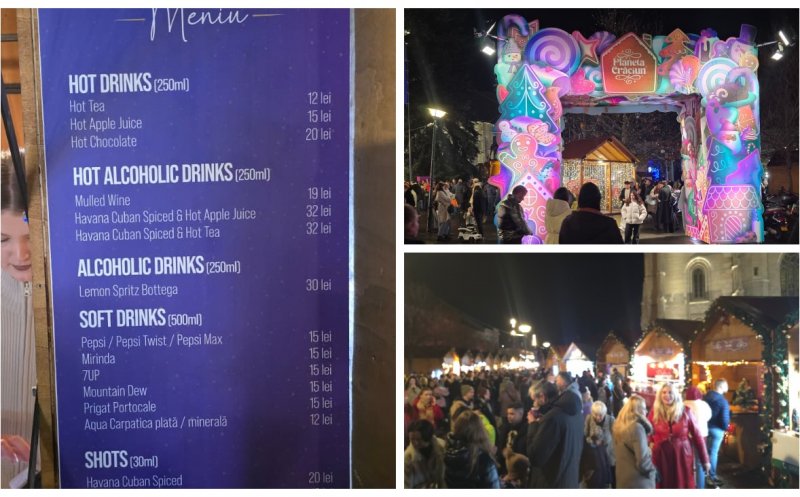 Târgul de Crăciun din Cluj-Napoca 2025. Ce PREȚURI sunt: Cât plătești pentru un vin fiert sau un Kürtős kalács / Programul pentru weekendul 21 - 23 noiembrie