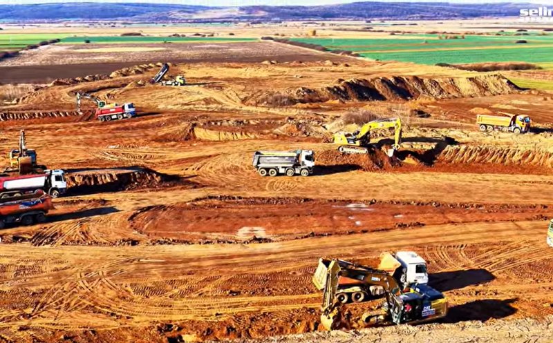 Autostrada Transilvania: Noi imagini de pe șantierul lotului Chiribiș – Biharia / Stadiul lucrărilor