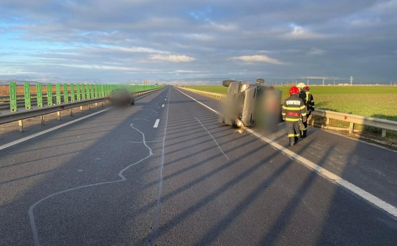 Cum s-a produs accidentul de pe A3 din Cluj: un șofer cu alcoolemie de peste 1 la mie s-a izbit de parapet