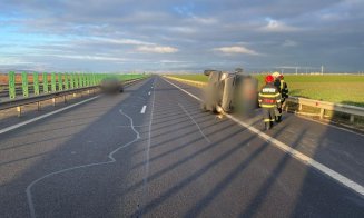 Cum s-a produs accidentul de pe A3 din Cluj: un șofer cu alcoolemie de peste 1 la mie s-a izbit de parapet