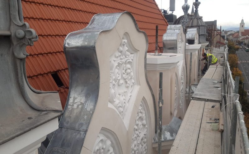 Lucrările de reablitare la Prefectura Cluj se apropie de jumătate