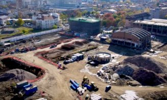 Cum arată șantierul RIVUS. IMAGINI NOI cu lucrările celui mai spectaculos proiect de regenerare urbană din Cluj