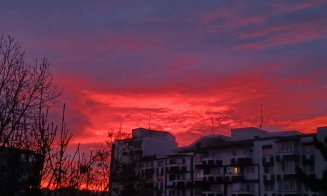 Cerul a luat foc! Răsărit de poveste la Cluj-Napoca