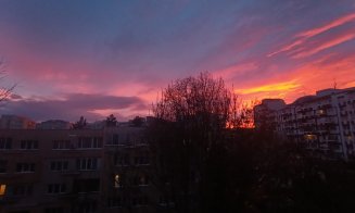 Cerul a luat foc! Răsărit de poveste la Cluj-Napoca