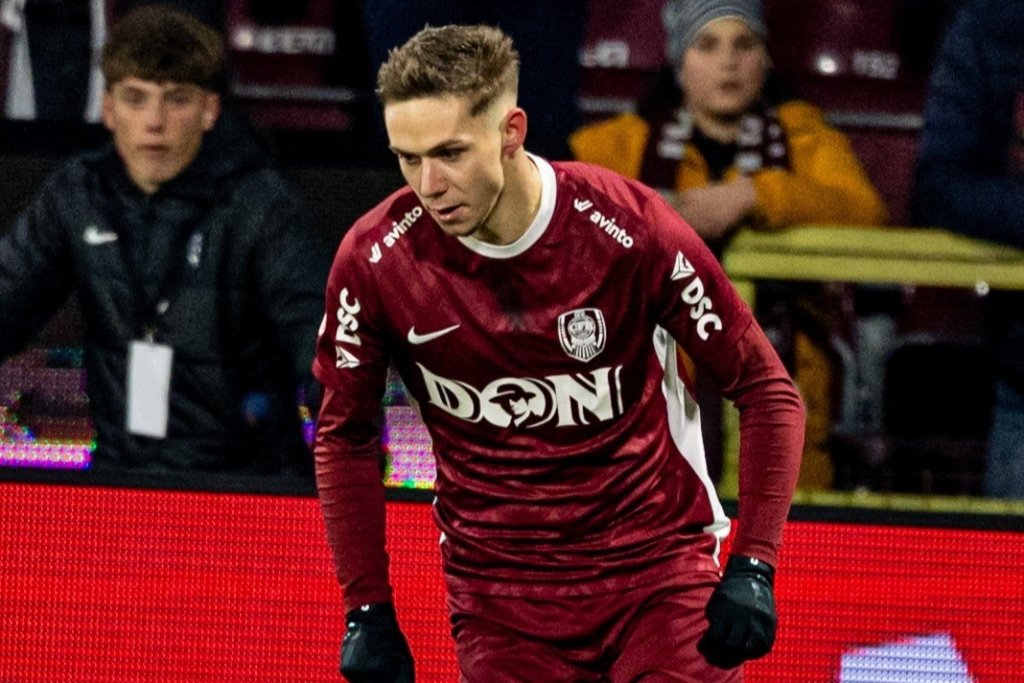 Interes crescut pentru Louis Munteanu. Trei cluburi din Franța stau cu ochii pe atacantul CFR-ului