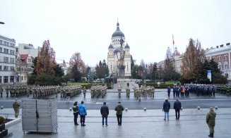 Clujul se pregătește de 1 Decembrie: Sute de militari, la ultimele repetiții din centrul orașului. Programul de Ziua Națională a României