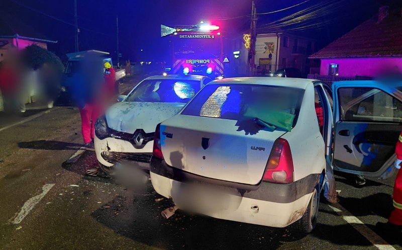 ACCIDENT în Apahida. Un bărbat, extras din mașină și transportat la spital