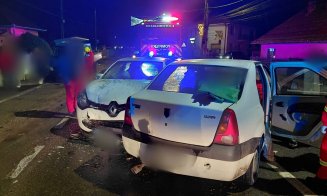 ACCIDENT în Apahida. Un bărbat a rămas blocat în mașină
