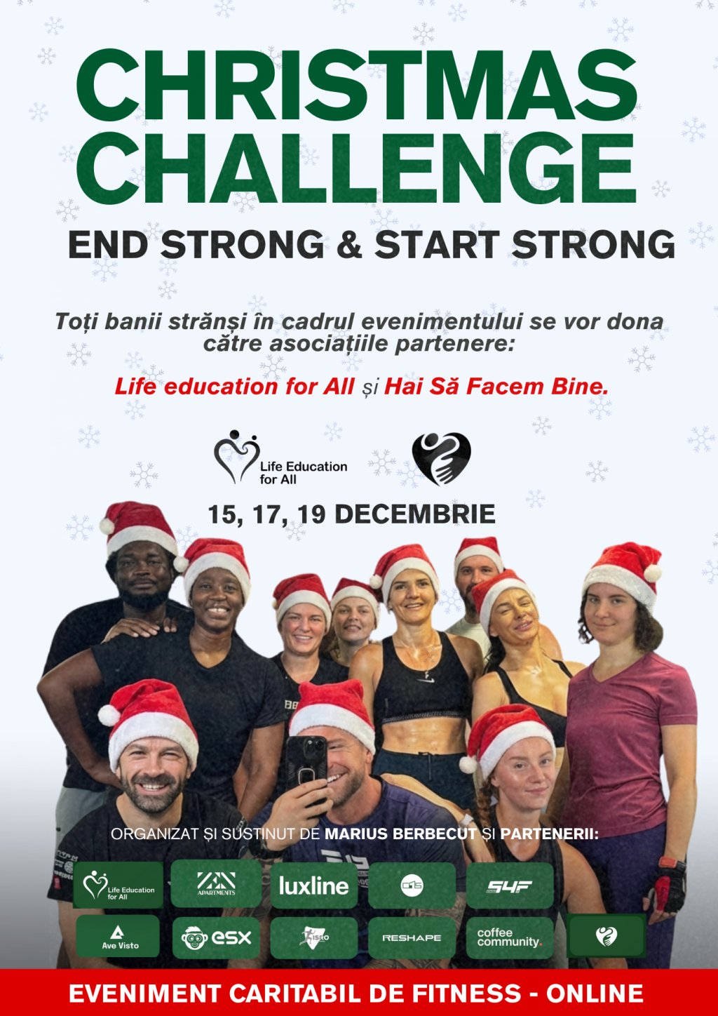 Christmas Challenge End Strong Start Strong – Eveniment Caritabil 