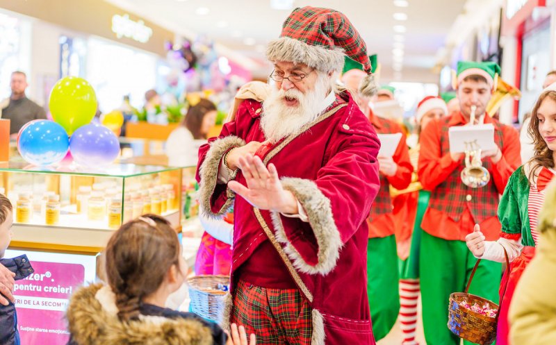 Spiritul Crăciunului se aprinde la Iulius Mall Cluj: Moș Crăciun, elfi veseli și ateliere de ursuleți pentru cei mici
