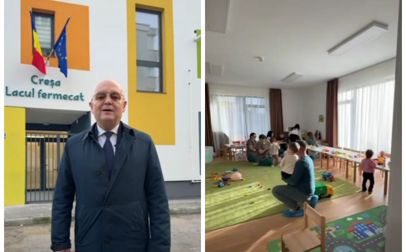 O nouă creșă inaugurată în Cluj-Napoca. Emil Boc: "Mai avem în construcție 5 creșe cu 300 de locuri"
