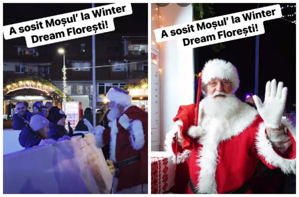 Moș Crăciun a sosit la Winter Dream Florești. Vezi programul de duminică