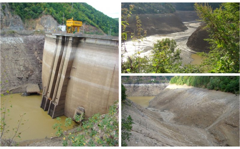 Imagini spectaculoase. Cum arată barajul de la Tarnița aproape gol în 2008