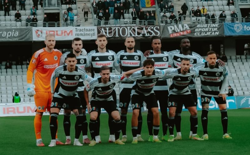 Jovo Lukic Show. Cu un atacant în zi mare, "U" Cluj a învins fără emoții Hermannstadt