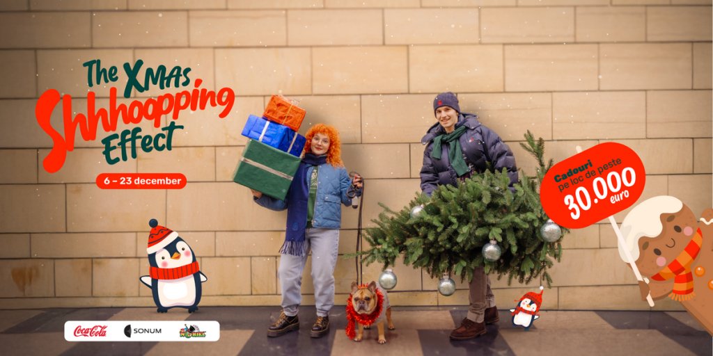 „THE CHRISTMAS SHOPPING EFFECT”: cumpără cadourile de Crăciun și câștigă premii spectaculoase la Iulius Mall Cluj