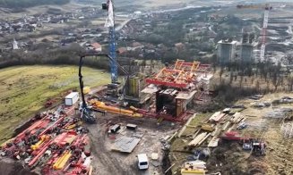Cum avansează lucrările la viaductele de la Nădășelu și Topa Mică de pe Autostrada Transilvania. “Merge bine șantierul / Se vede volumul mare de lucru care urmează”