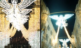 Invitație pe străzile Kogălniceanu și Universității: Instalațiile multimedia de lumini aduc atmosfera de sărbători în inima orașului