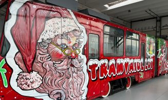 Cadou de sărbători pentru cei mici: Pornește la drum tramvaiul lui Moș Crăciun!