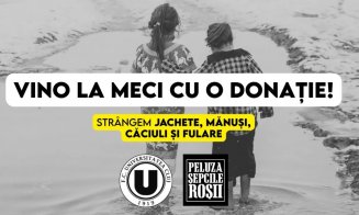 "U" Cluj, U-BT și Peluza "Șepcile roșii", acțiune specială de Crăciun