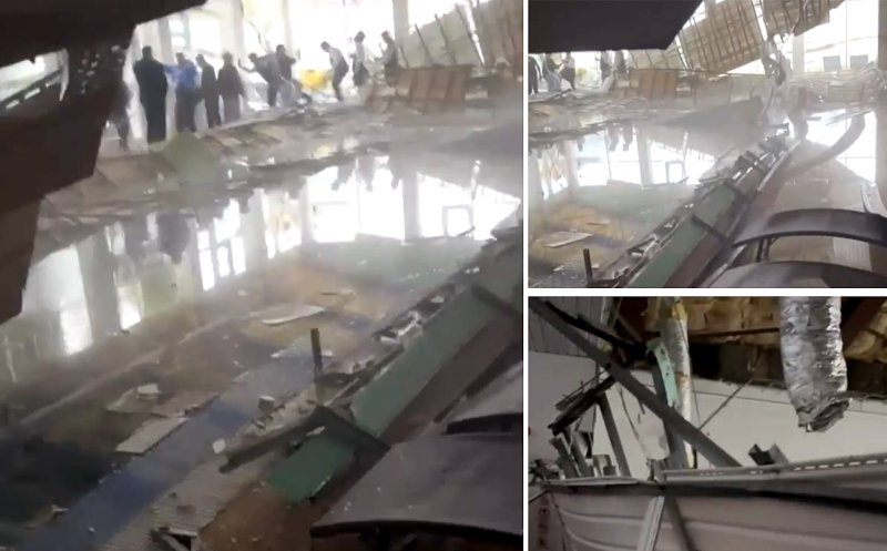 Contradicții între declarațiile ISU Sibiu și ale reprezentanților hotelului unde s-a prăbușit tavanul peste turiști în piscină / Managementul hotelului pune evenimentul pe seama ”hazardului”