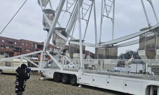 Polițiștii au pus ochii pe ROATA panoramică de la Târgul de Crăciun din Florești. Suspiciuni de fals și proveniență ilicită