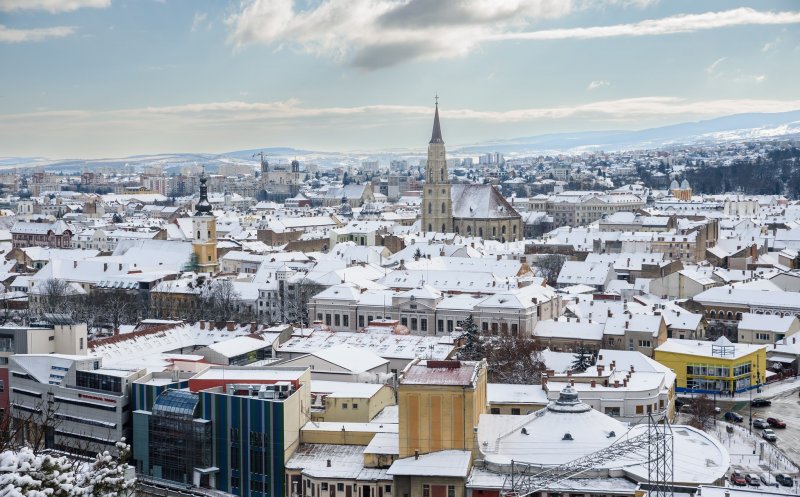 Vreme extremă la Cluj. COD PORTOCALIU de ninsoare și viscol