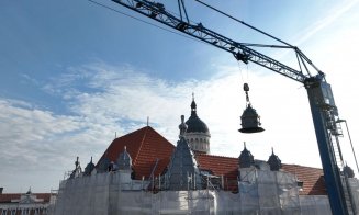 Avansează lucrările de reablitare la Prefectura Cluj. Partea exterioară a clădirii, aproape gata
