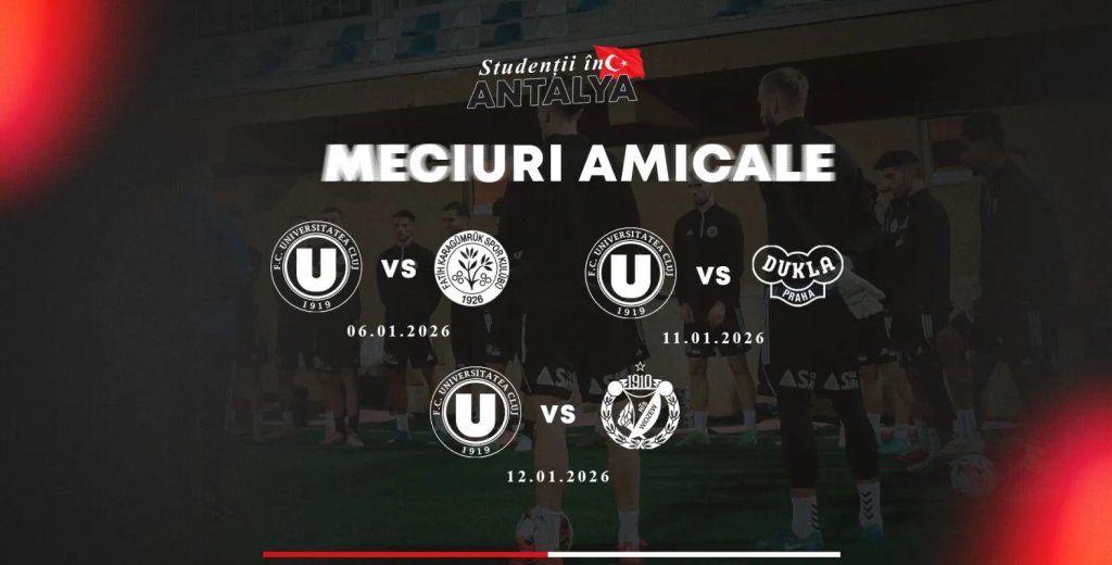 "U" Cluj se reunește azi. Cum arată programul "studenților" &icirc;n cantonamentul de iarnă