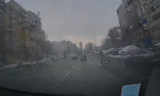 Condiții meteo excelente de sărit în fața mașinii în Cluj-Napoca: Pietoni ”dornici să bată la poarta Raiului”