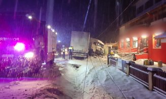 Accident rutier cu un TIR pe un drum din Cluj. A intervenit echipajul de Descarcerare