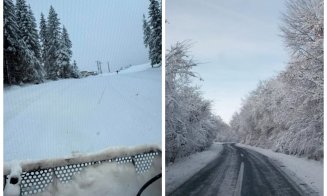 Harta zonelor din România cu cel mai mare strat de zăpadă: la Vlădeasa și Băișoara nămeții ating 1 metru