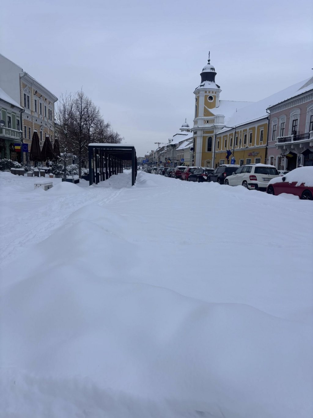 Un deputat clujean critică deszăpezirea din oraș: „După declarații, zăpada a fost strânsă. După poze, se vede clar cât”