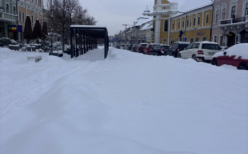 Un deputat clujean critică deszăpezirea din oraș: „După declarații, zăpada a fost strânsă. După poze, se vede clar cât”