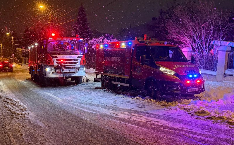 Incendiu într-un apartament din Cluj-Napoca: două persoane s-au intoxicat cu fum, iar o pisică a murit