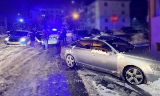Scenariu de film la Cluj. Un bărbat a furat o mașină și a fost urmărit prin trafic de polițiști