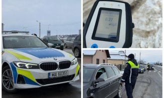 Operațiune-fulger în Cluj: polițiștii au sancționat zeci de șoferi periculoși în doar patru ore