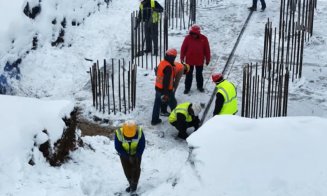Cum arată viaductele de la Nădășelu și Topa Mică iarna la -5°C și zăpadă. S-a lucrat non-stop, inclusiv de Sărbători