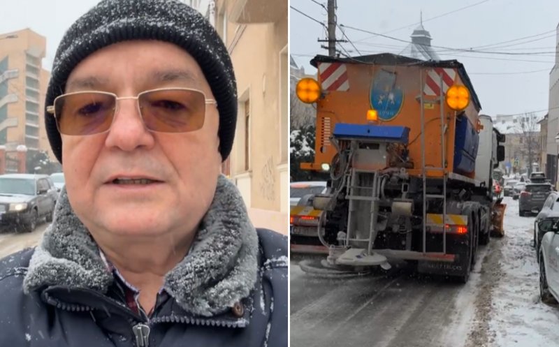Ninge din nou la Cluj! Boc anunță monitorizare strictă pentru firmele de deszăpezire: "Suntem cu ochii pe ei"/ Unde poți face sesizări și solicitări