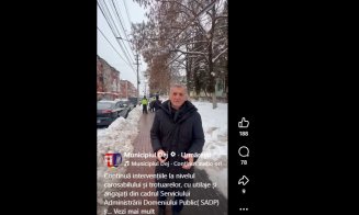 Primarul din Dej, apel la cetățeni să curețe trotuarele de zăpadă. Unde se pot semnala probleme de deszăpezire