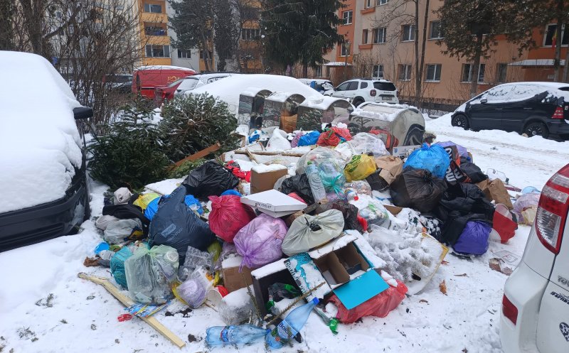 De când cu zăpada, Supercom a înghețat în Cluj-Napoca ridicarea gunoaielor?